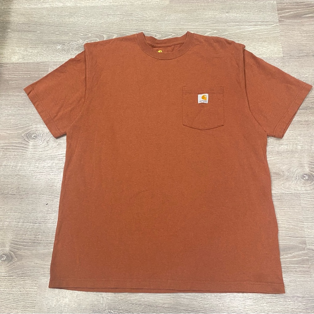 Carhartt K87 North Woods Heather Pocket Tee Large GUC